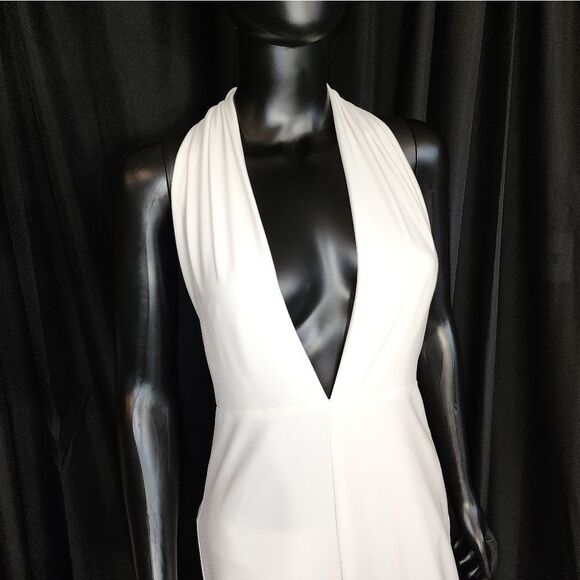 HALSTON Halter Jumpsuit NWT - Picture 6 of 14